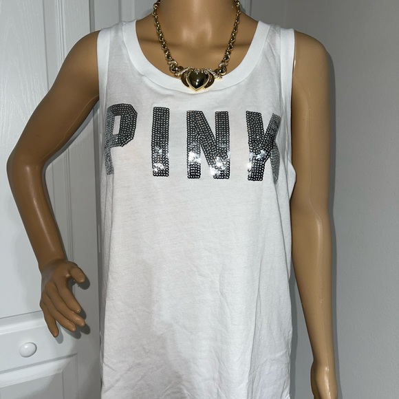 Victoria Secret Pink, Bling Muscle Tee, Size Medium - Picture 2 of 8